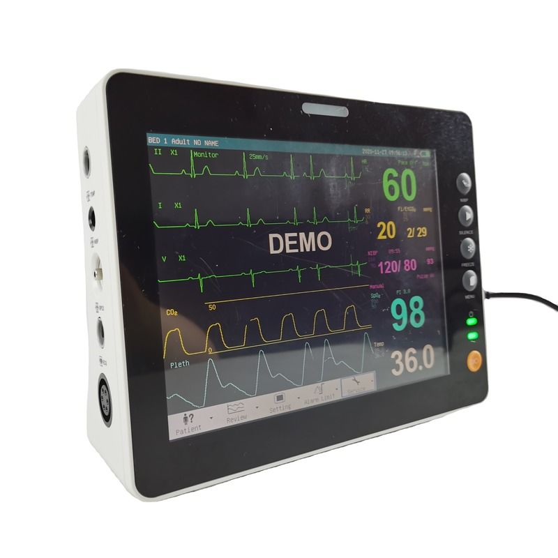 Moniteur de premiers soins durable de 8 pouces ETCO2 DIBP Moniteur de signes vitaux
