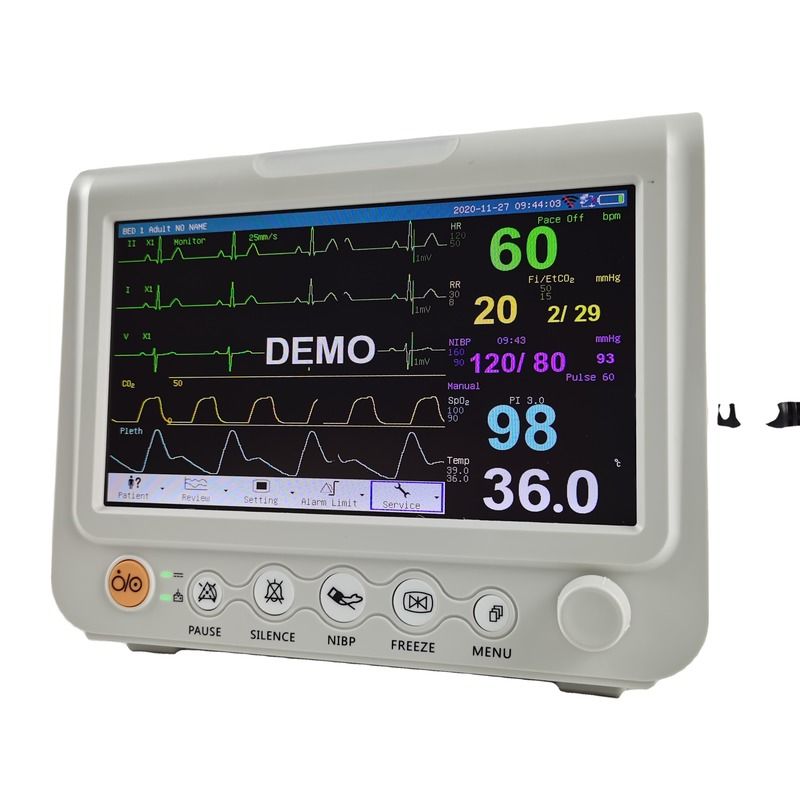Moniteur de signes vitaux de 7 pouces durable avec écran tactile à six paramètres