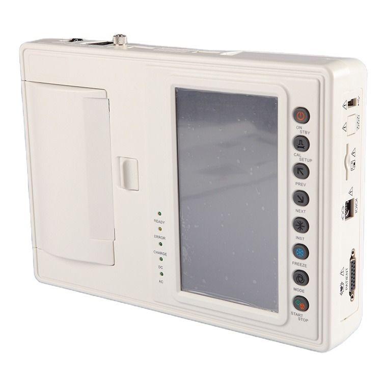 Électrocardiographe métallique portable à 12 canaux, électrocardiogramme CE, électrocardiographe pour hôpital, médical, CE, ISO, électrocardiographe