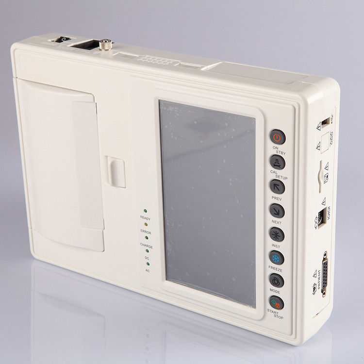 Électrocardiographe métallique portable à 12 canaux, électrocardiogramme CE, électrocardiographe pour hôpital, médical, CE, ISO, électrocardiographe