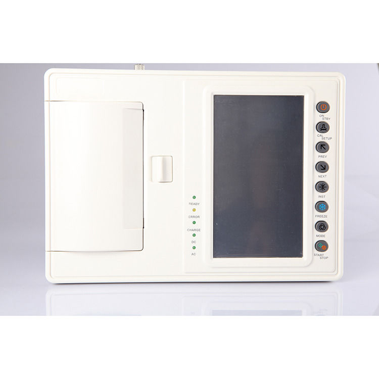 Machine ECG médical 12 canaux, machine ECG métallique portable, ECG 6 électrocardiographe, machine ECG d'effort