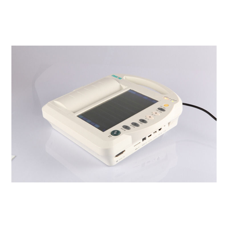 Électrocardiographe portable en métal à 12 dérivations avec analyseur, fabricant d'électrocardiographes