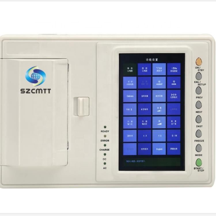 Appareil d'ECG médical médical électrocardiogramme électrocardiogramme approuvé par l'usine CE