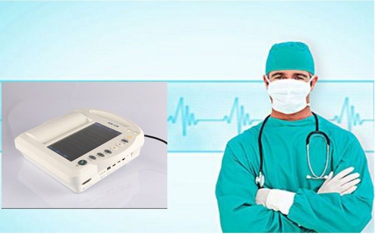 Machine ECG humain examen cardiaque cardiologie ECG 12 canaux machine ECG EKG électrocardiogramme ECG