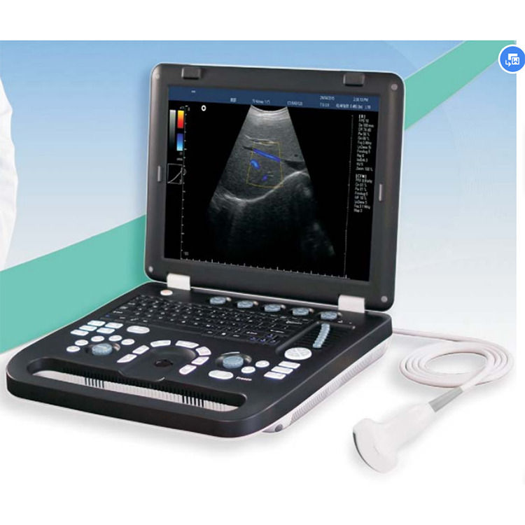 100% de garantie Portable couleur Doppler échographie échocardiographie Echo machine à ultrasons