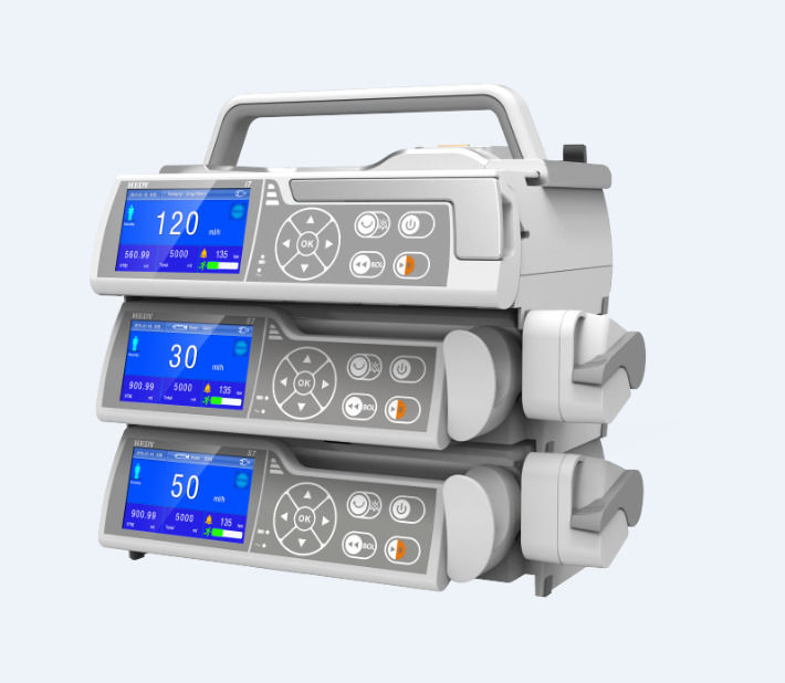 Pompe à perfusion électrique automatique en métal pour soins intensifs, ambulance, Chine, pompe à perfusion