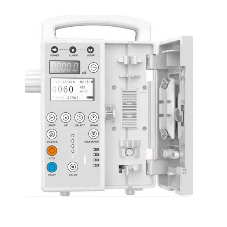 Pompe à perfusion automatique portable médicale durable, pompe à perfusion volumétrique de soins intensifs, pompe à perfusion volumétrique de soins intensifs