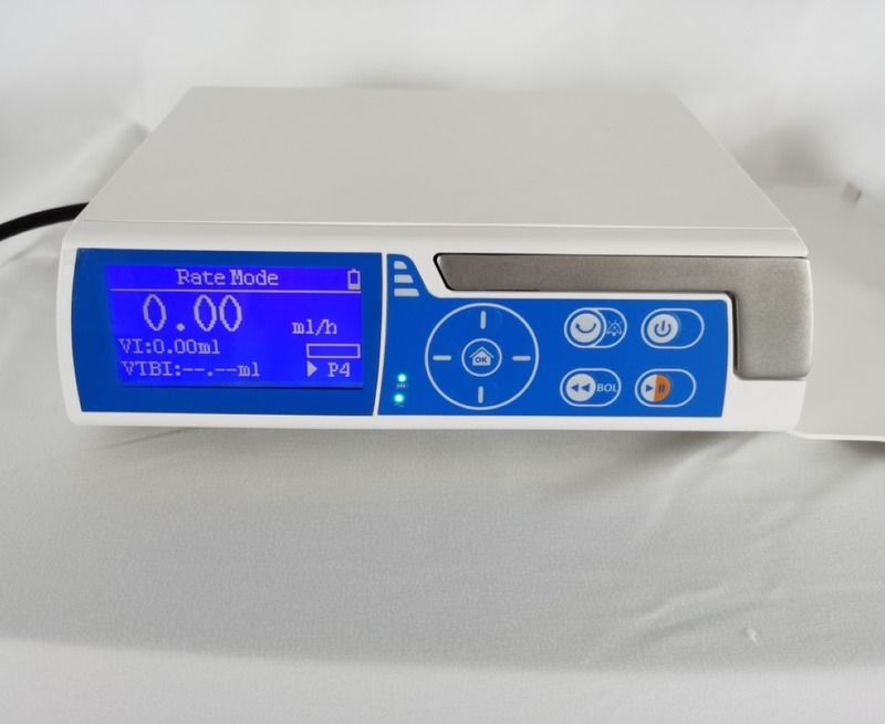 Pompe à perfusion bon marché, portable, électrique, pour hôpital, soins intensifs, pompe à perfusion d'urgence, en métal, pompe à perfusion électrique automatique
