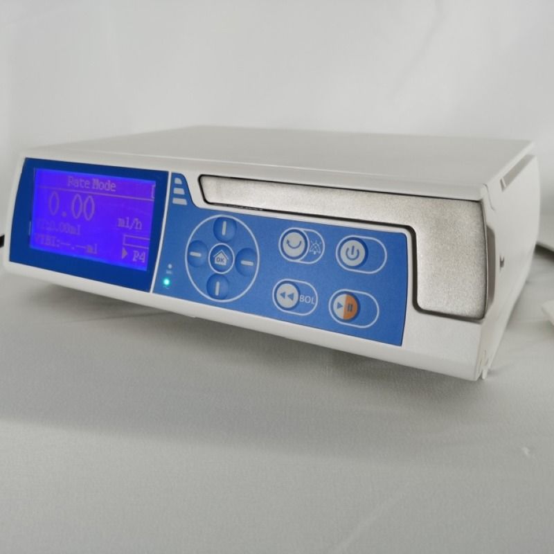 Pompe à perfusion bon marché, portable, électrique, pour hôpital, soins intensifs, pompe à perfusion d'urgence, en métal, pompe à perfusion électrique automatique