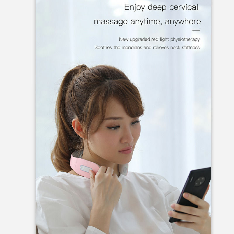 2021 Nouveau Masseur Cervical Portable à Thérapie Magnétique Infrarouge à Température Constante