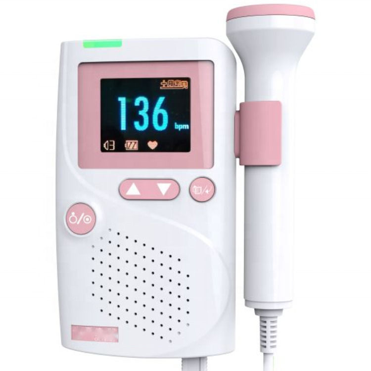 Cardiologie CE Certifié Prix de gros Échographie Moniteur de fréquence cardiaque bébé Doppler fœtal Détecteur Doppler cardiaque