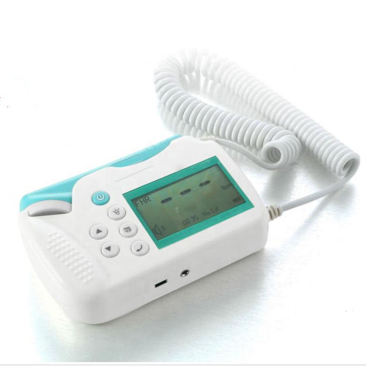 Cardiologie Fœtal Doppler Ultrasons Portable Portable Ultrasons Moniteur cardiaque pour bébé Moniteur de poche Prénatal Moniteur Fœtal