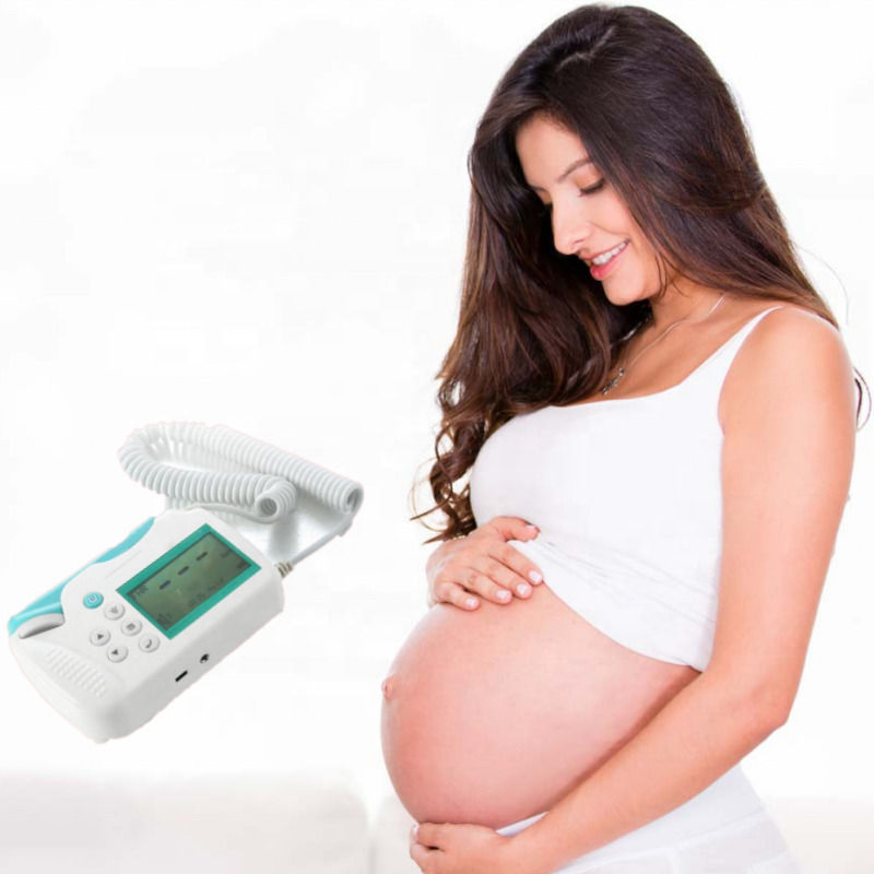 Cardiologie Fœtal Doppler Ultrasons Portable Portable Ultrasons Moniteur cardiaque pour bébé Moniteur de poche Prénatal Moniteur Fœtal