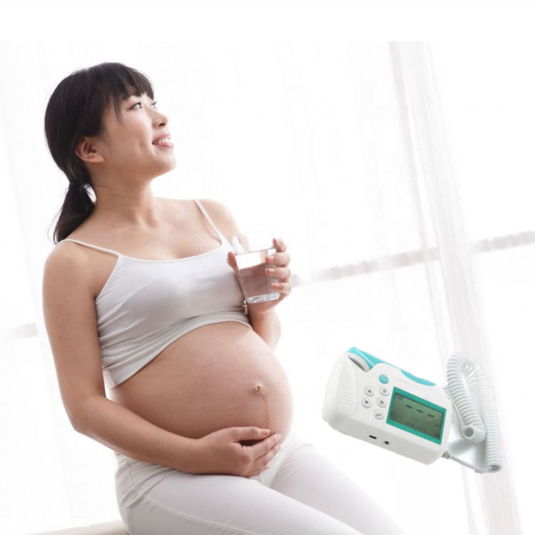 Cardiologie Fœtal Doppler Ultrasons Portable Portable Ultrasons Moniteur cardiaque pour bébé Moniteur de poche Prénatal Moniteur Fœtal