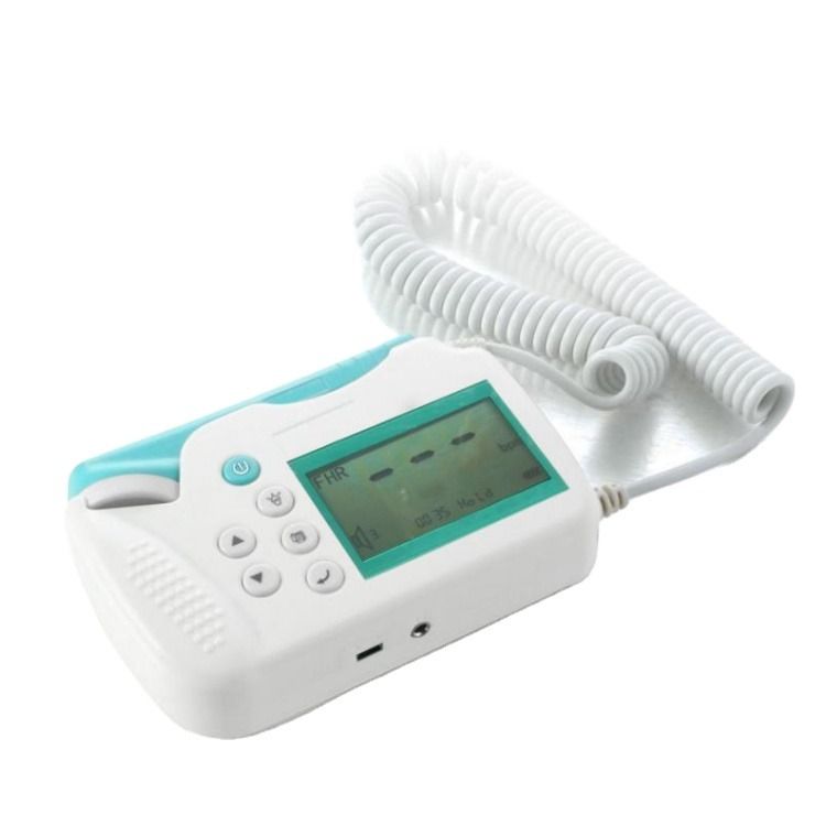 Moniteur numérique d'échographie fœtale Cardiologie Bébé Doppler Détecteur de battements de cœur sains Moniteur LED de poche Doppler fœtal numérique prénatal