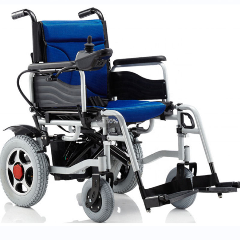 Fauteuil roulant électrique pliable pour personnes handicapées, fauteuil roulant léger en aluminium, batterie, télécommande, fauteuil roulant 140 kg