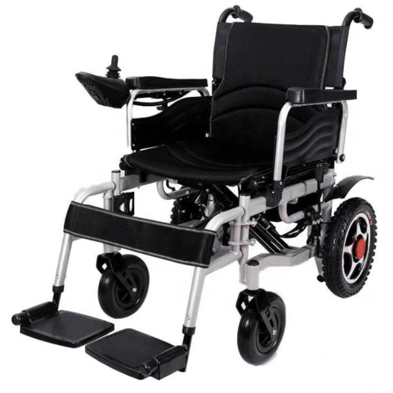 Fauteuil roulant électrique pliable pour personnes handicapées, fauteuil roulant léger en aluminium, batterie, télécommande, fauteuil roulant 140 kg