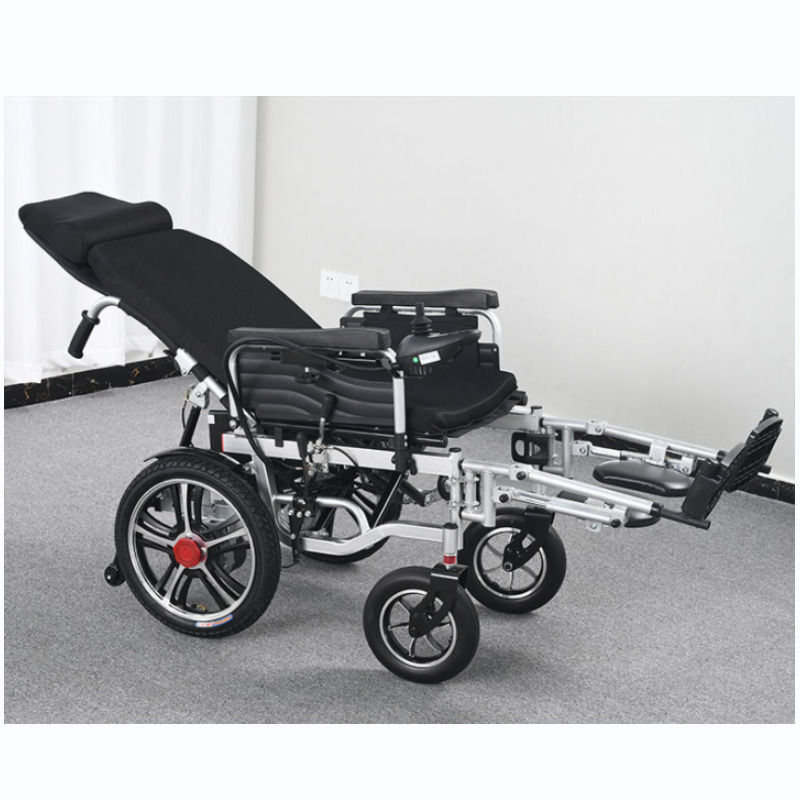 Meilleure qualité 140kg fauteuil roulant électrique Nouveau fauteuil roulant de haute puissance en aluminium pliable fauteuil roulant léger