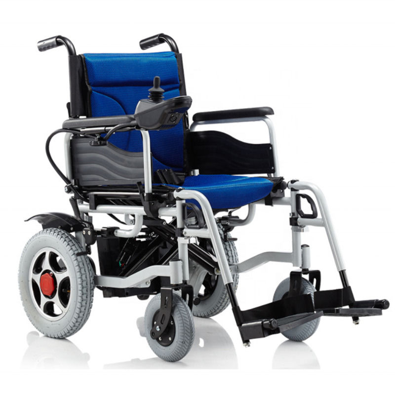 Chaise roulante électrique de 140 kg capacité légère alimentée par batterie au lithium chaise roulante portable pliable pour les personnes de plus de 140 kg