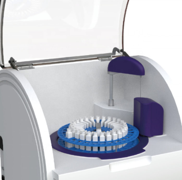 Commercial Benchtop Mini Analyseur de chimie du sang entièrement automatique Plus petite taille Analyseur biochimique